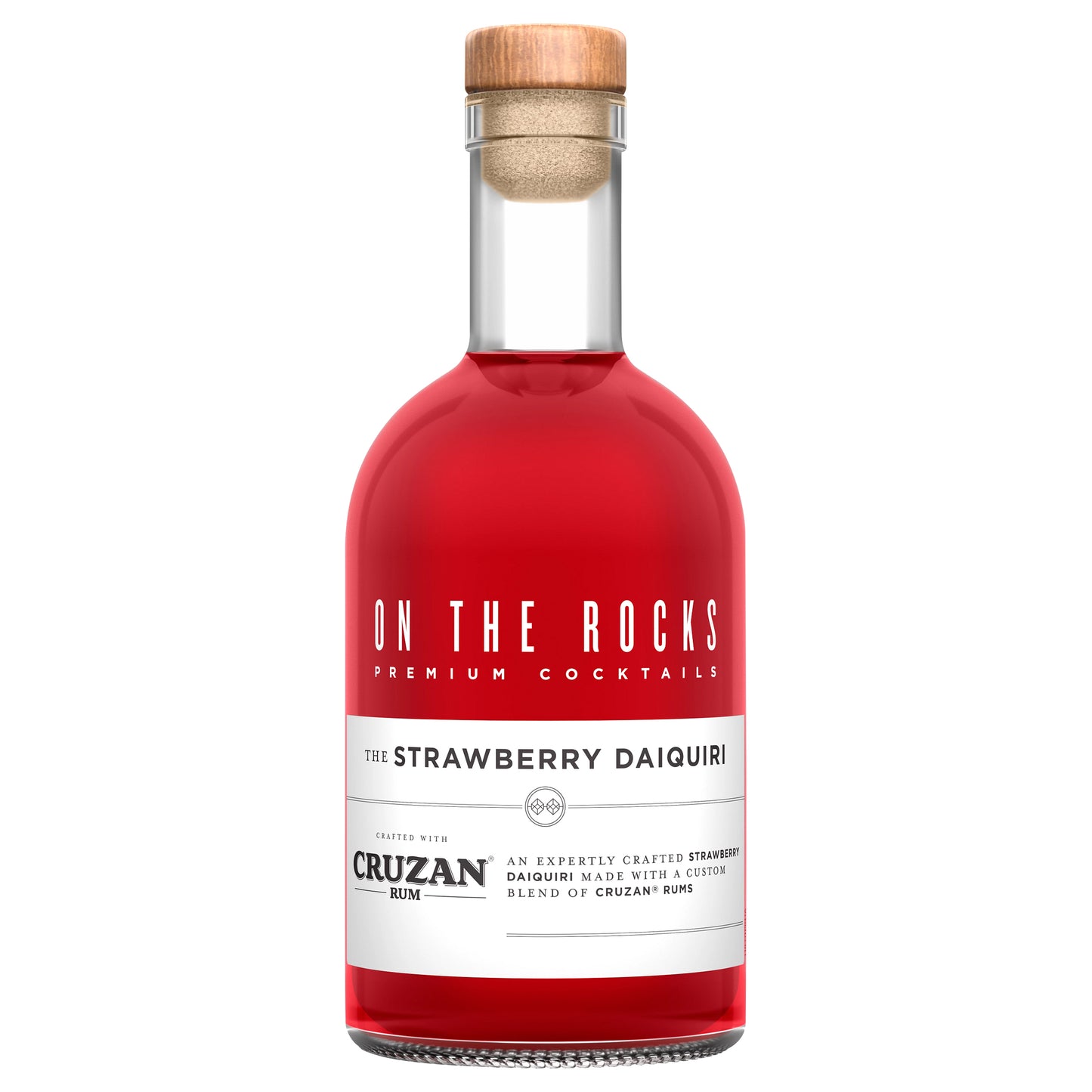 On The Rocks Cruzan Strawberry Daiquiri Ready to Drink Cocktail 375 ml