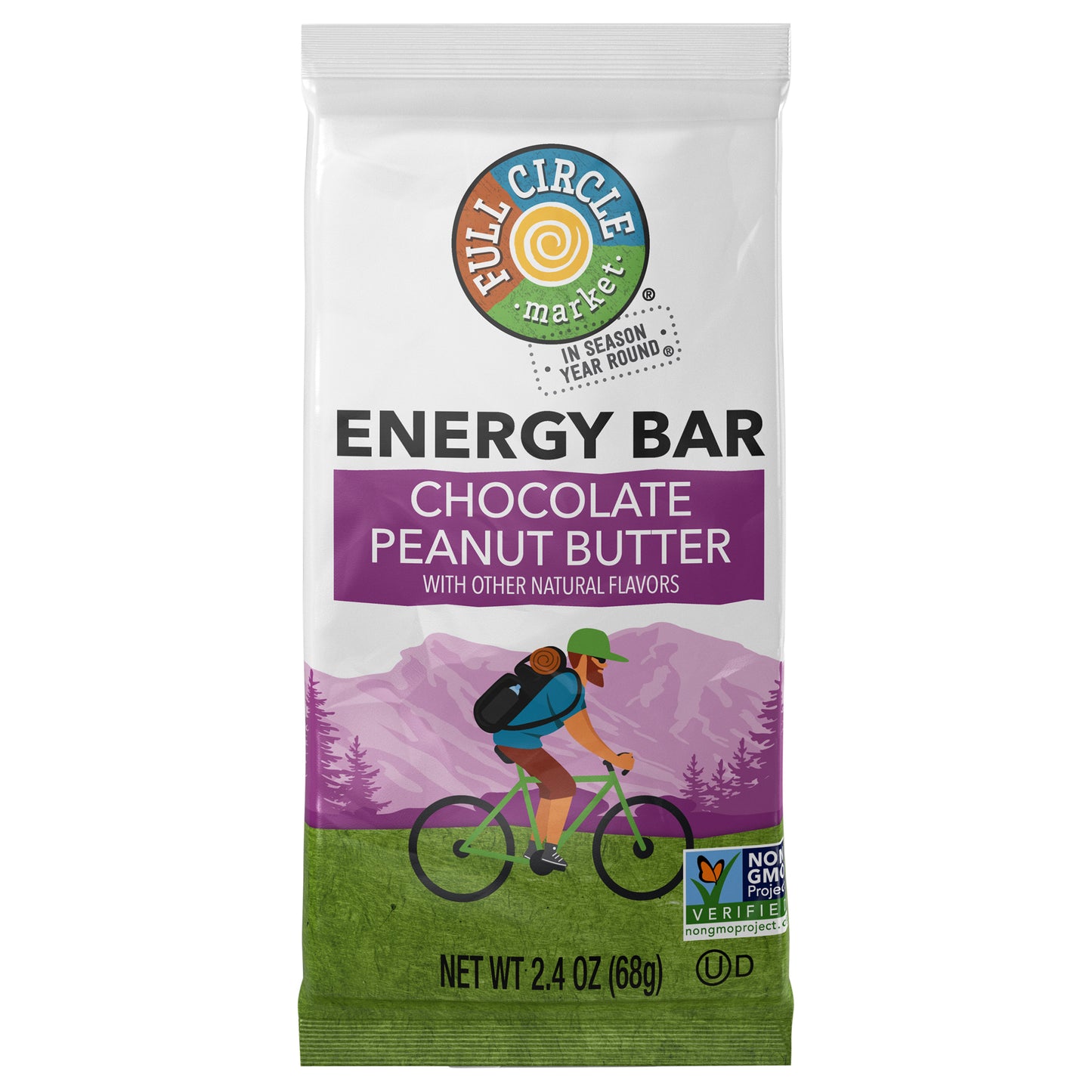 Full Circle Market Chocolate Peanut Butter Energy Bar 2.4 oz