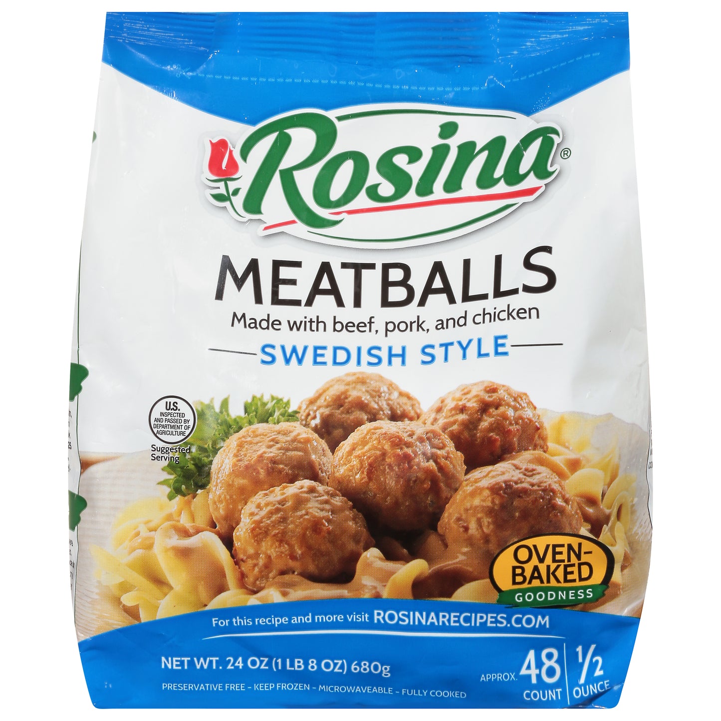 Rosina Swedish Style Meatballs 24 oz