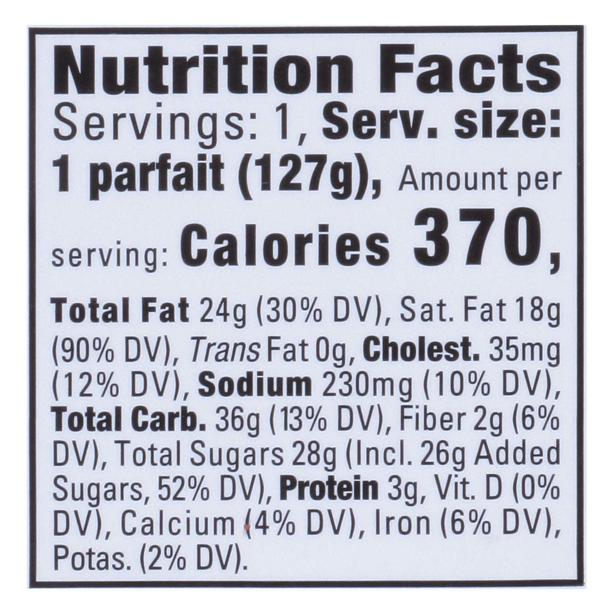 Our Specialty Treat Shop Pumpkin Spice Mousse Parfait 4.5 oz