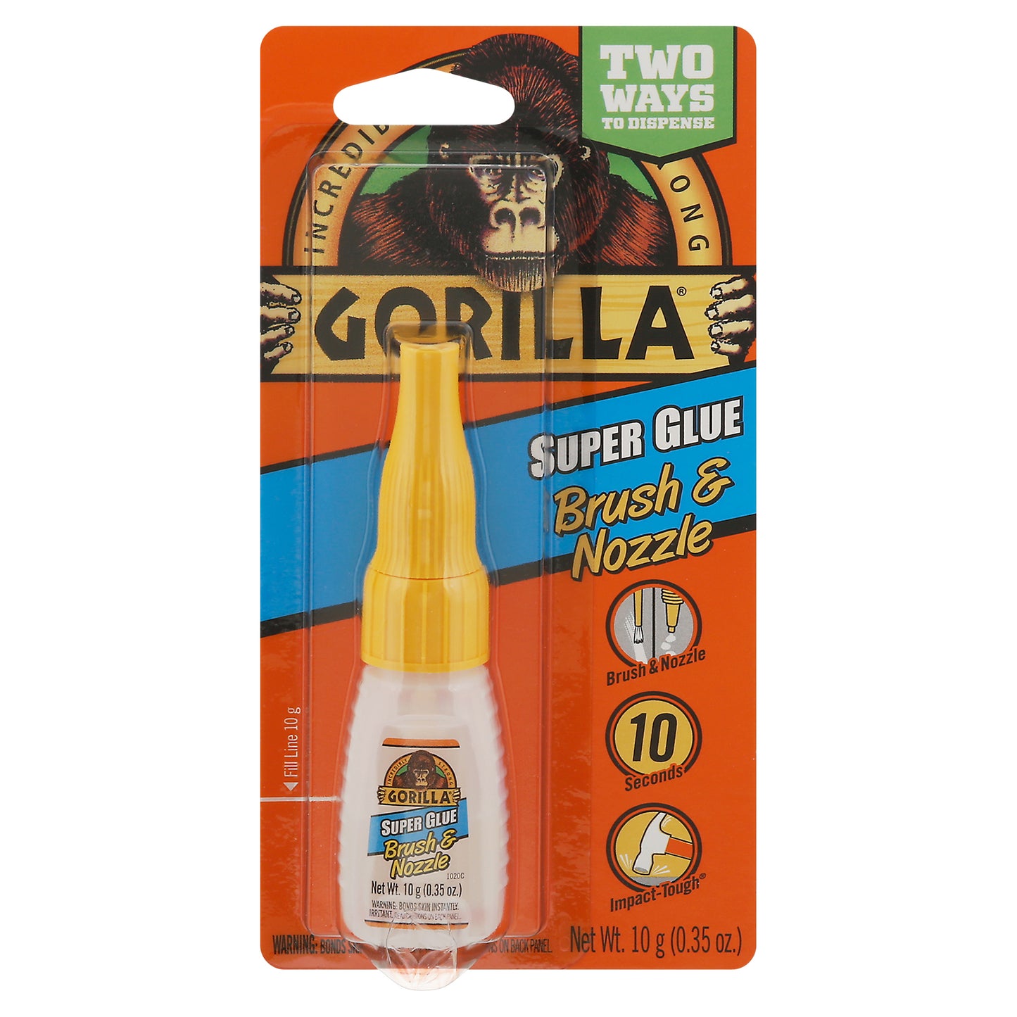 Gorilla Brush & Nozzle Super Glue 0.35 oz