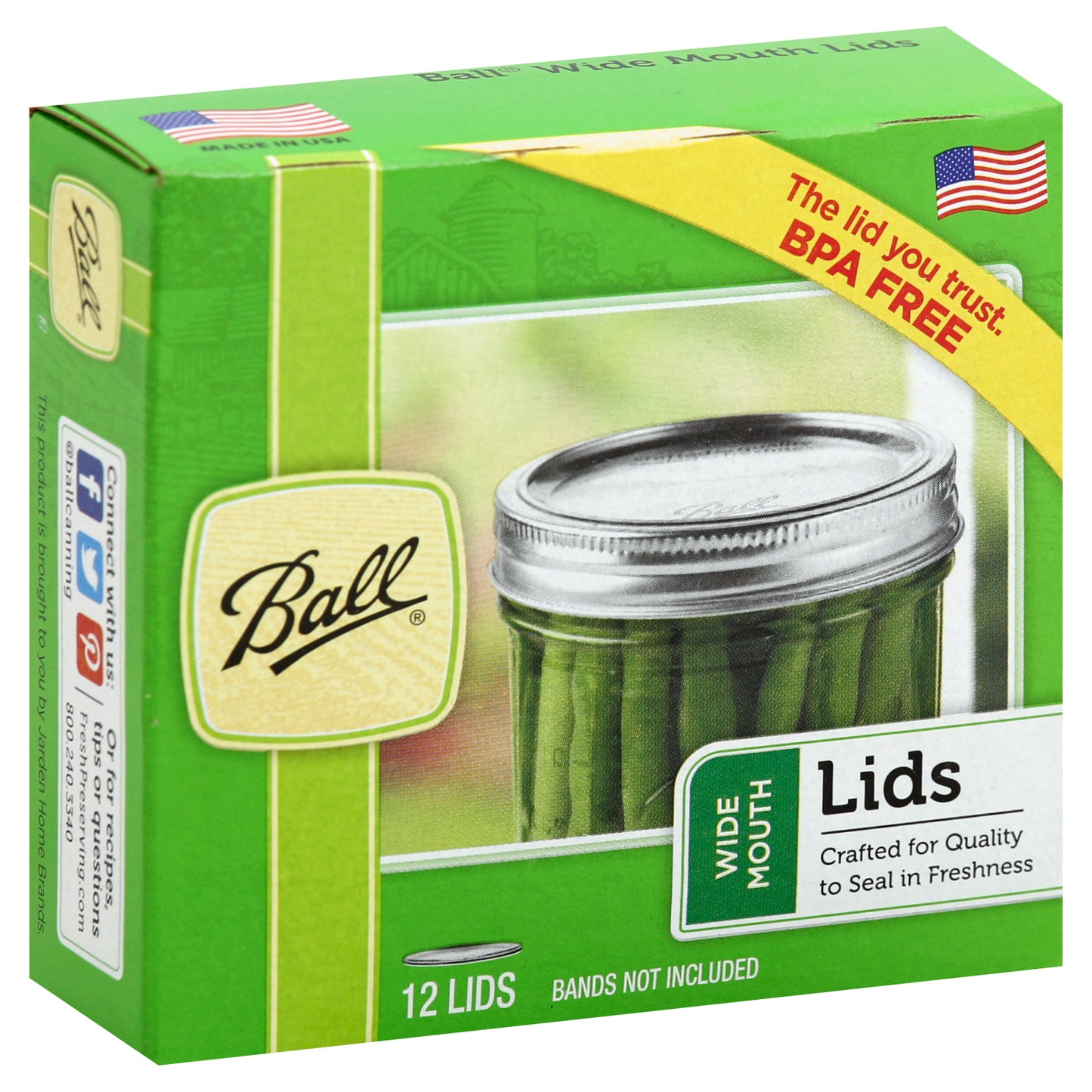 Ball Lids 12 ea - WIDE MOUTH Lids