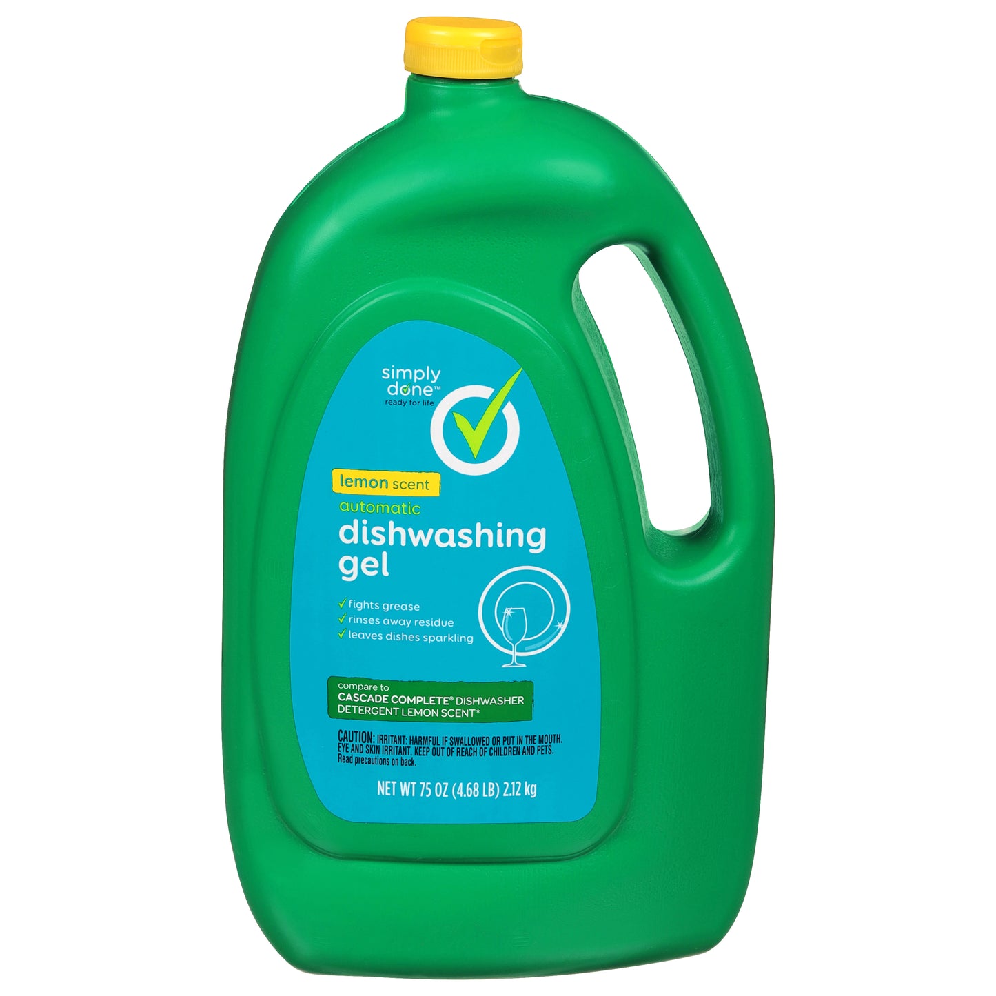 Simply Done Automatic Lemon Scent Dishwashing Gel 75 oz