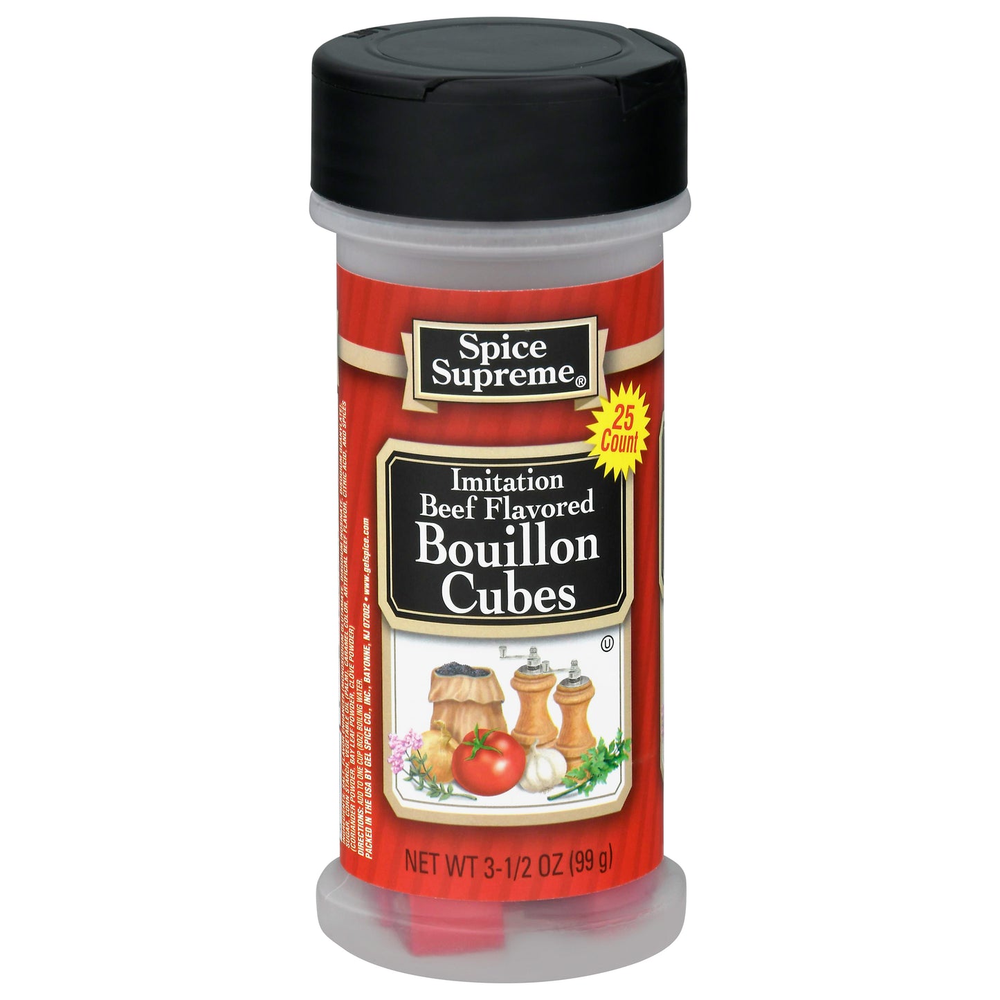 Spice Supreme Imitation Beef Flavored Bouillon Cubes 25 ea