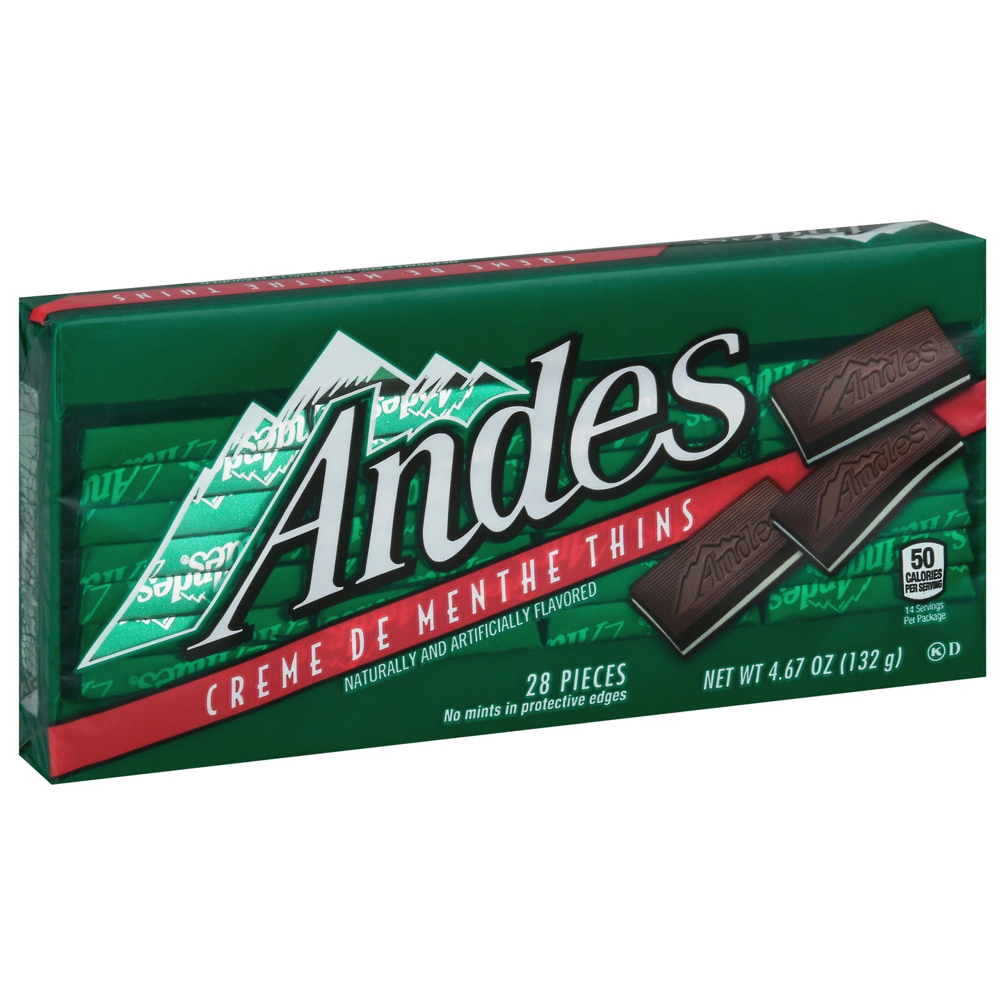 Andes Creme de Menthe Thins 28 Pieces