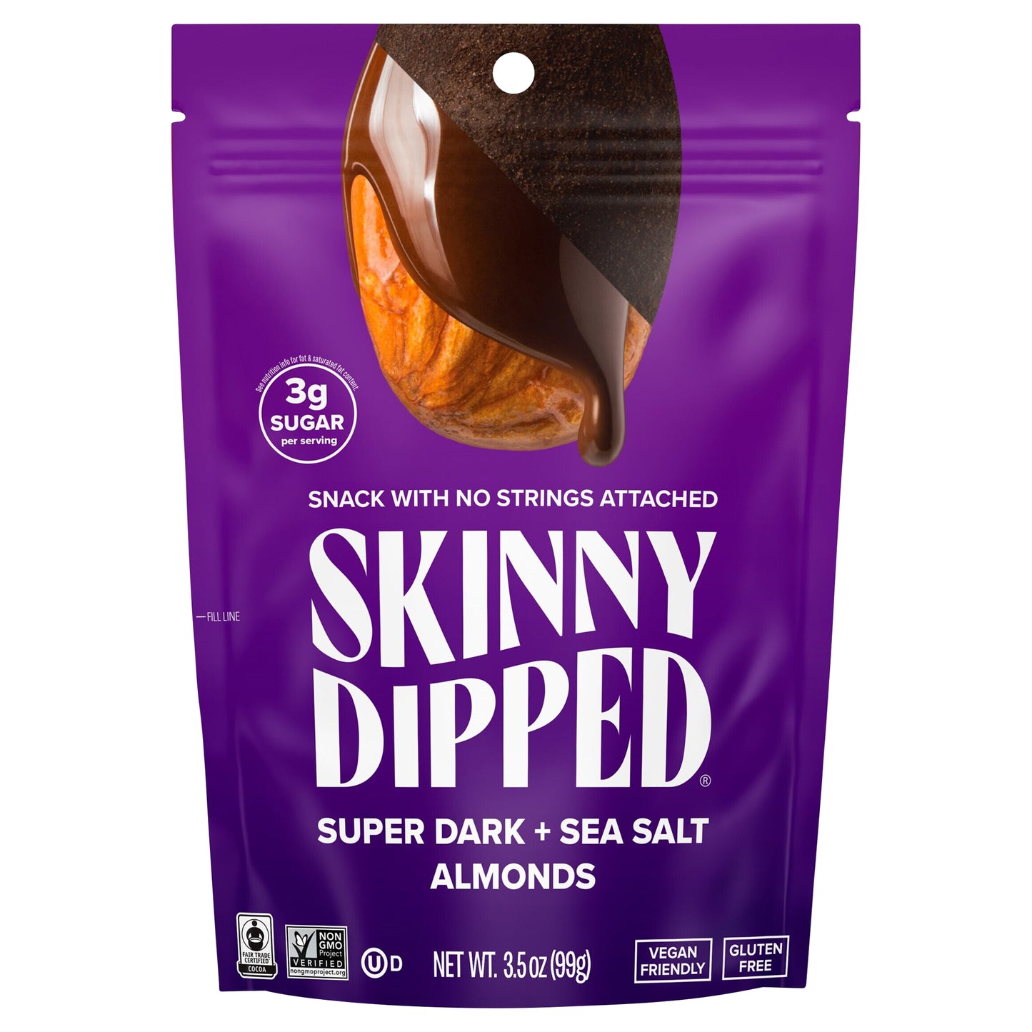 SkinnyDipped Super Dark + Sea Salt Almonds
