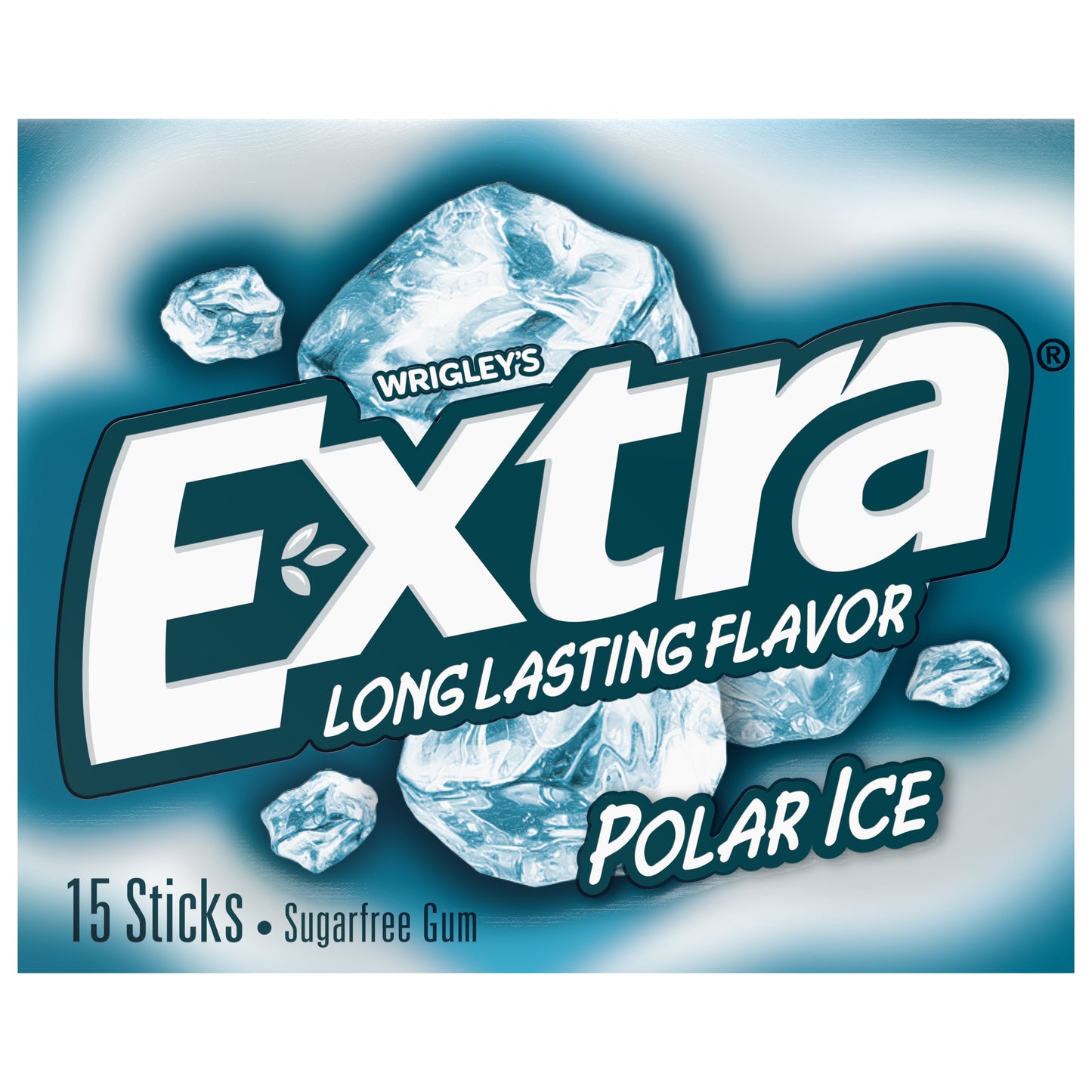 EXTRA Gum Polar Ice Sugar Free Chewing Gum, Single Pack, 15 Stick