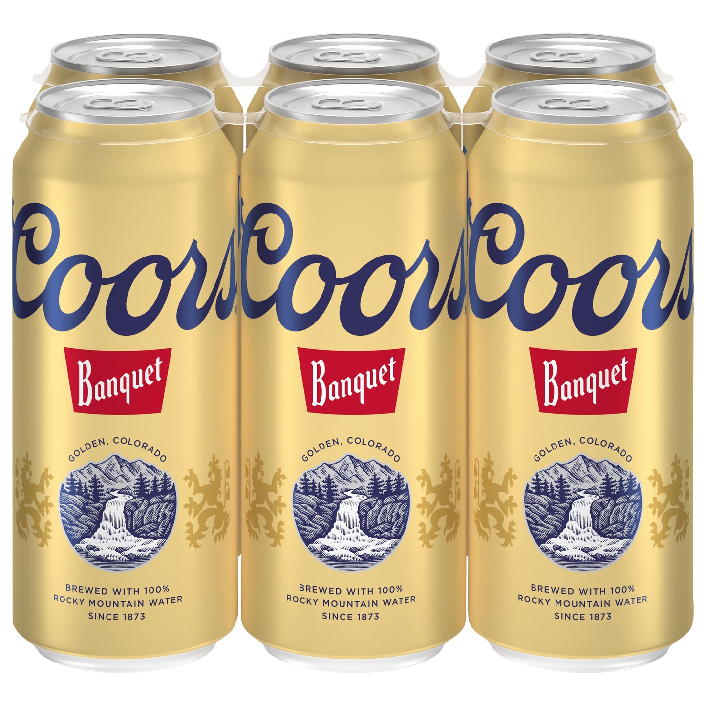 Coors Banquet Beer 6 - 16 fl oz Cans