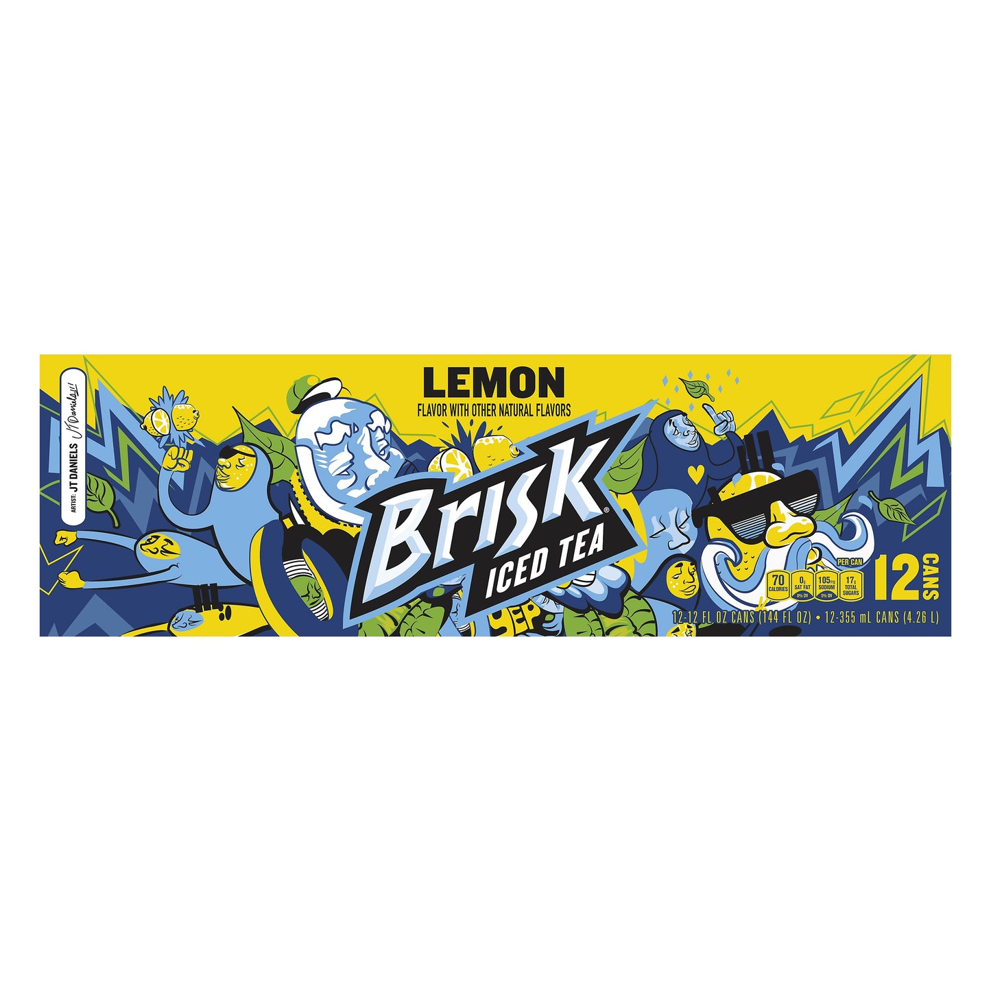 Brisk Iced Tea Lemon Flavor - 12 PK