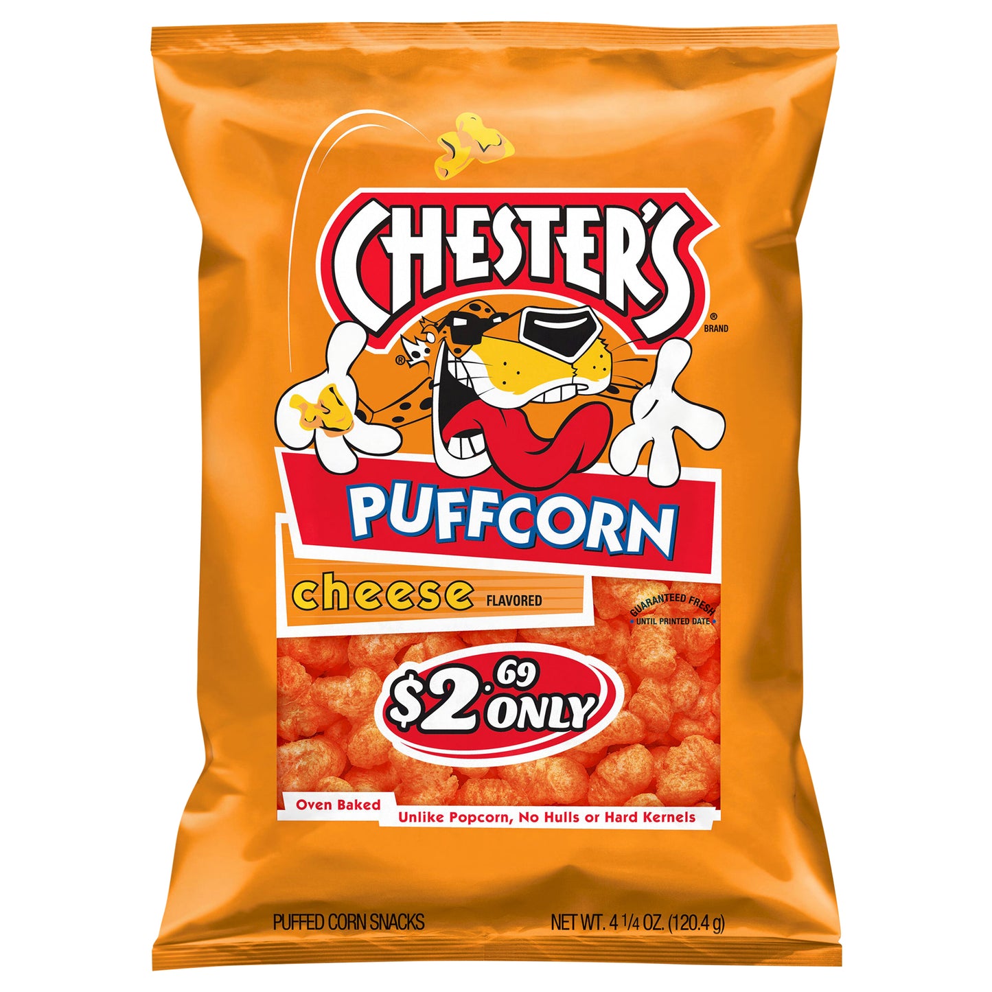 Chester's Puffed Corn Snacks Cheese Flavored 4 1/4 Oz