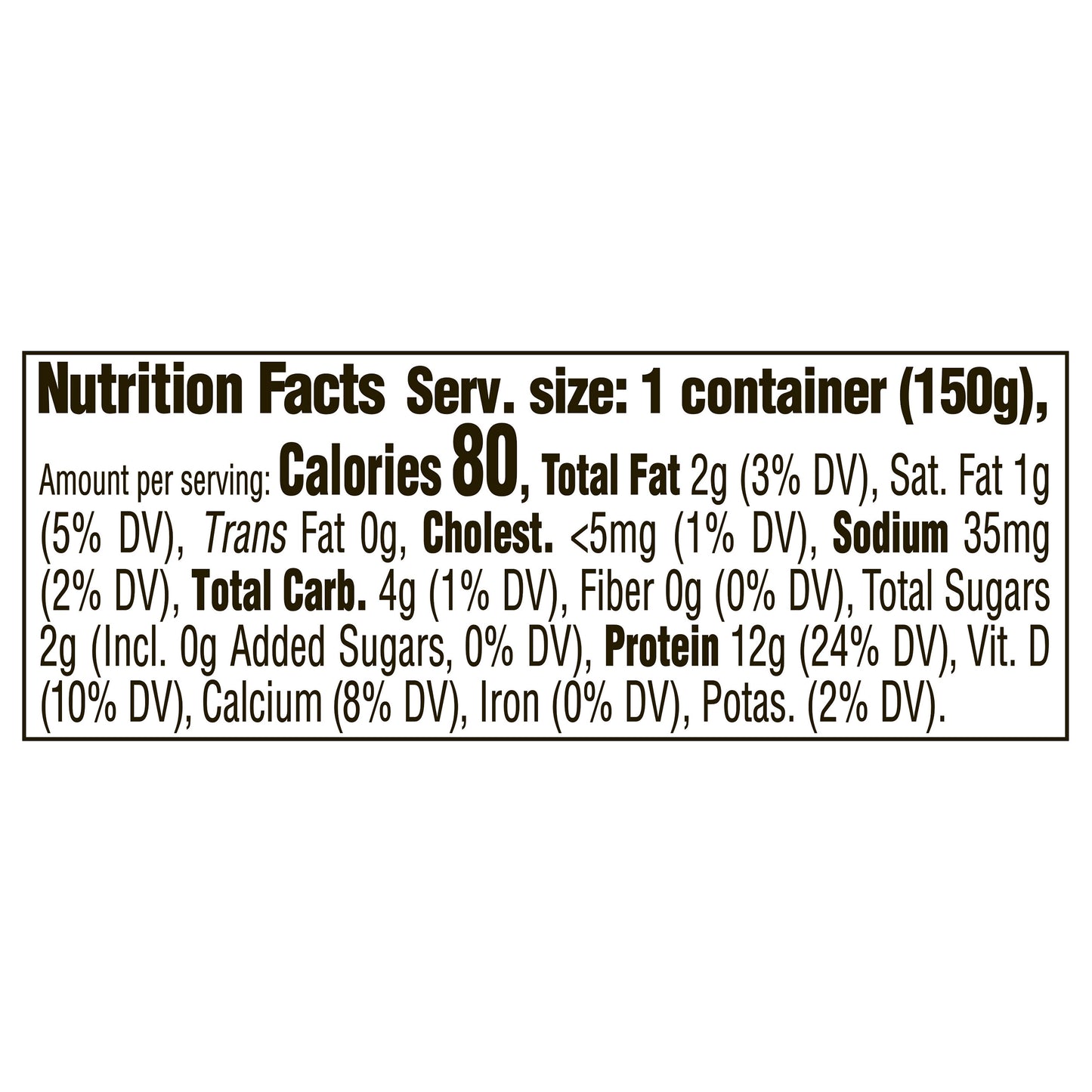 Too Good & Co. Vanilla Yogurt-Cultured Ultra-Filtered Low Fat Milk Product, 5.3 OZ Cup