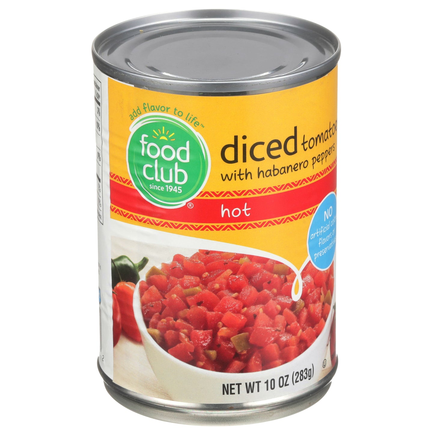 Hot Diced Tomatoes With Habanero Peppers