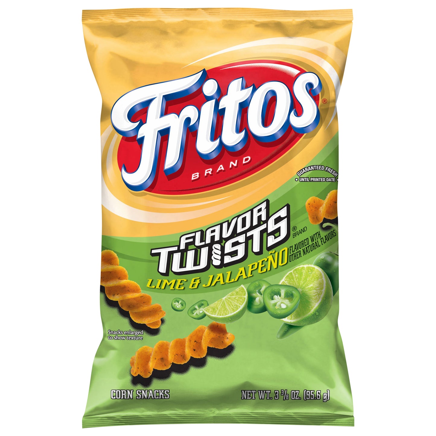 Fritos Corn Chips Lime & Jalapeno 3 3/8 Oz