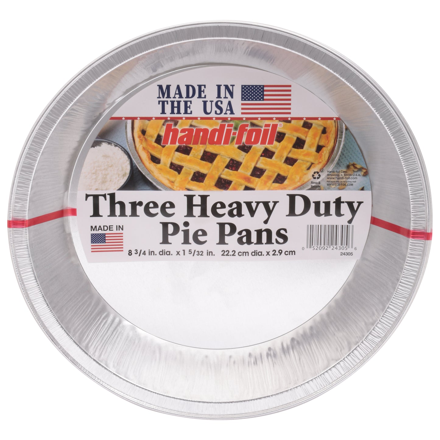 Handi-Foil Heavy Duty Pie Pans 3 ea