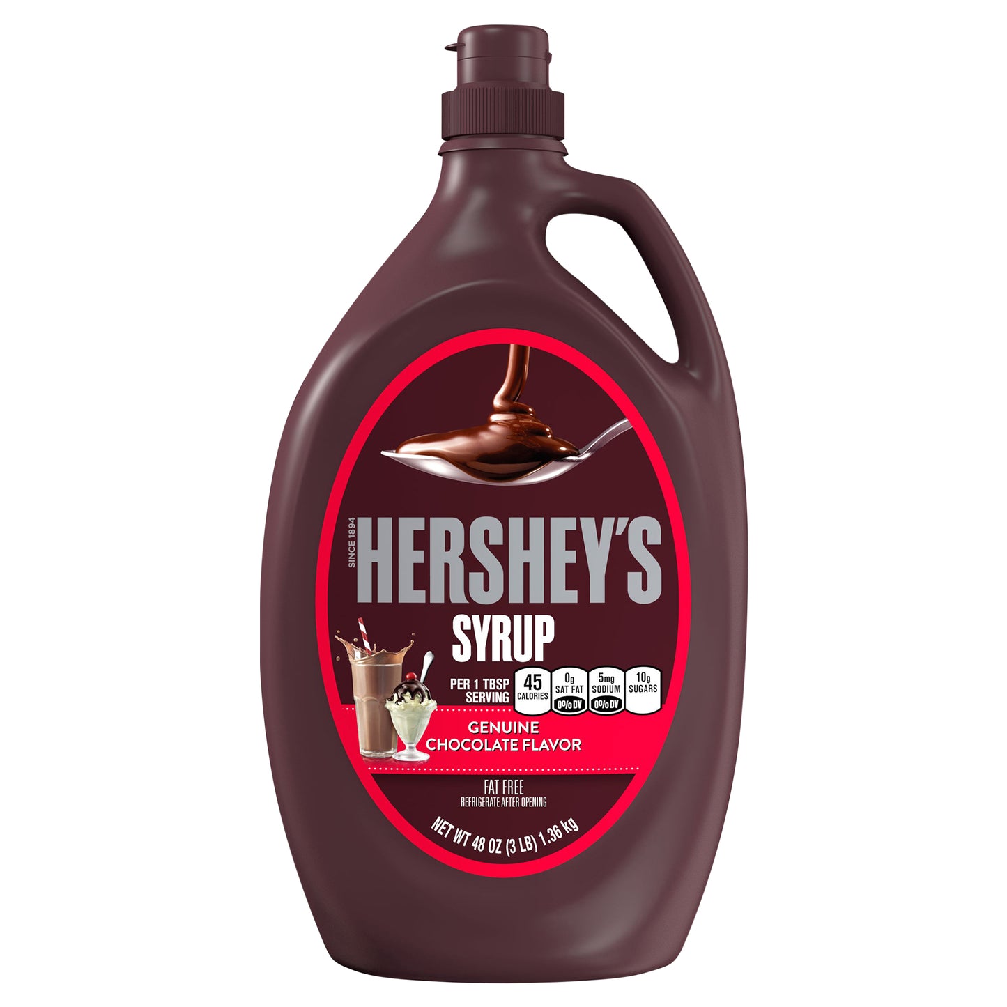 HERSHEY'S Chocolate Syrup, Easter Baking Supplies, 48 oz, Bottle