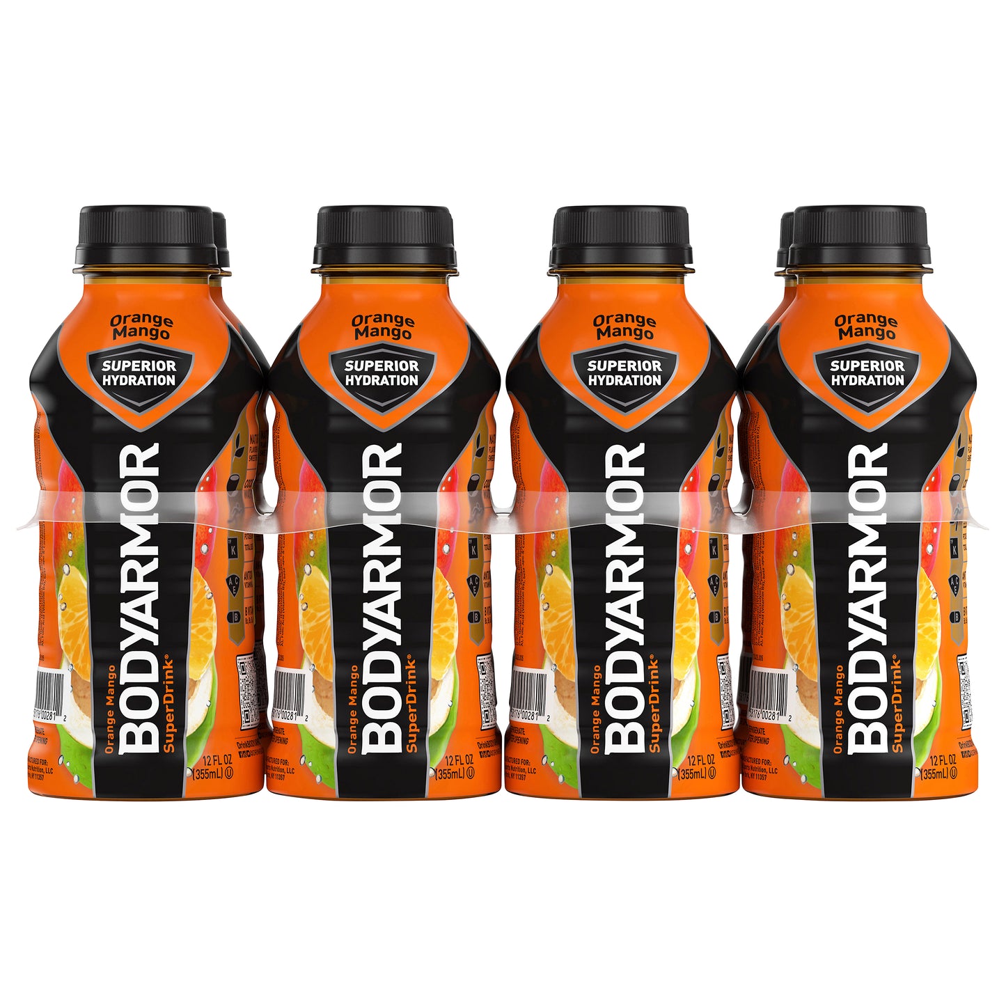 BODYARMOR Sports Drink Orange Mango, 12 fl oz, 8 Pack