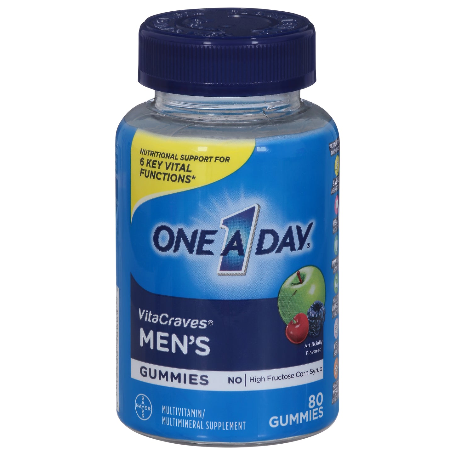 One A Day VitaCraves Men's Multivitamin/Multimineral Supplement 80 Gummies