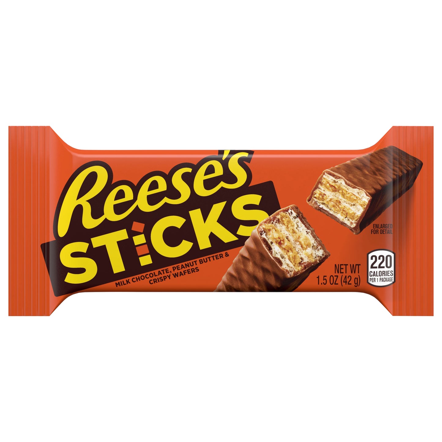 REESE'S STICKS Milk Chocolate, Peanut Butter and Crisp Wafers Candy, 1.5 oz, Bar