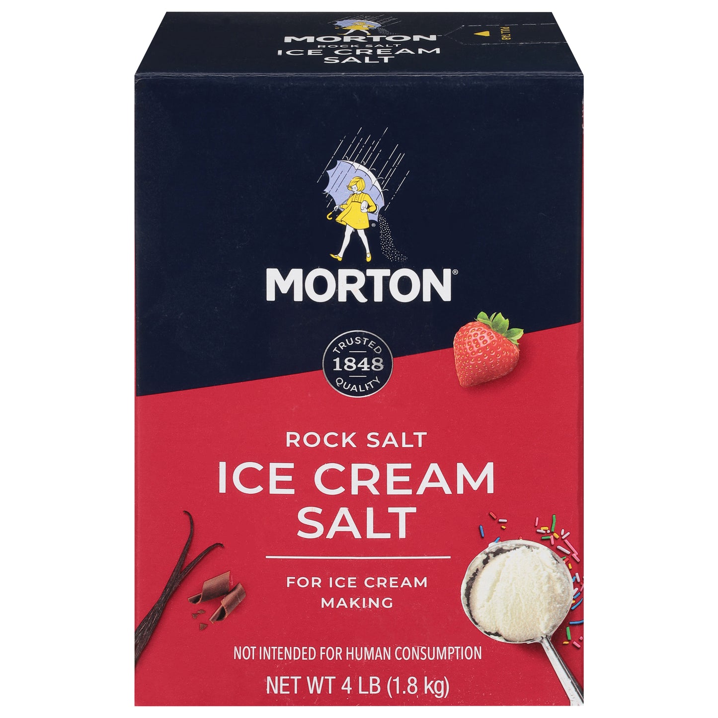 Morton Rock Salt Ice Cream Salt 4 lb