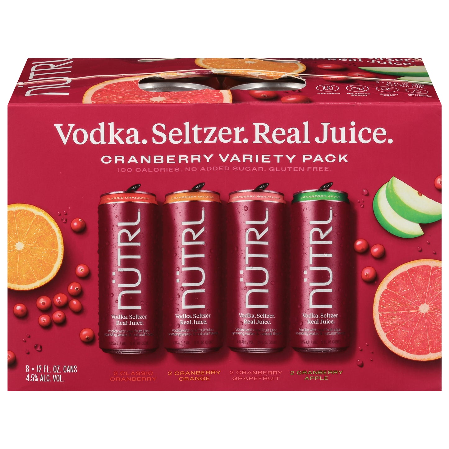 Nutrl Cranberry Vodka Variety Pack 8 - 12 fl oz Cans