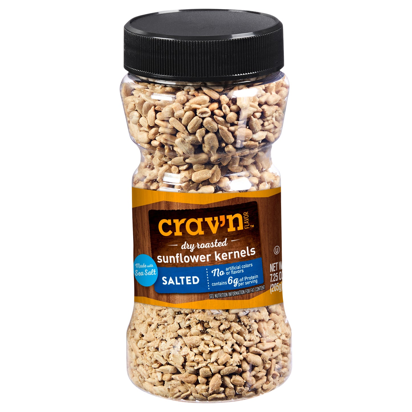 Crav'n Flavor Dry Roasted Salted Sunflower Kernels 7.25 oz
