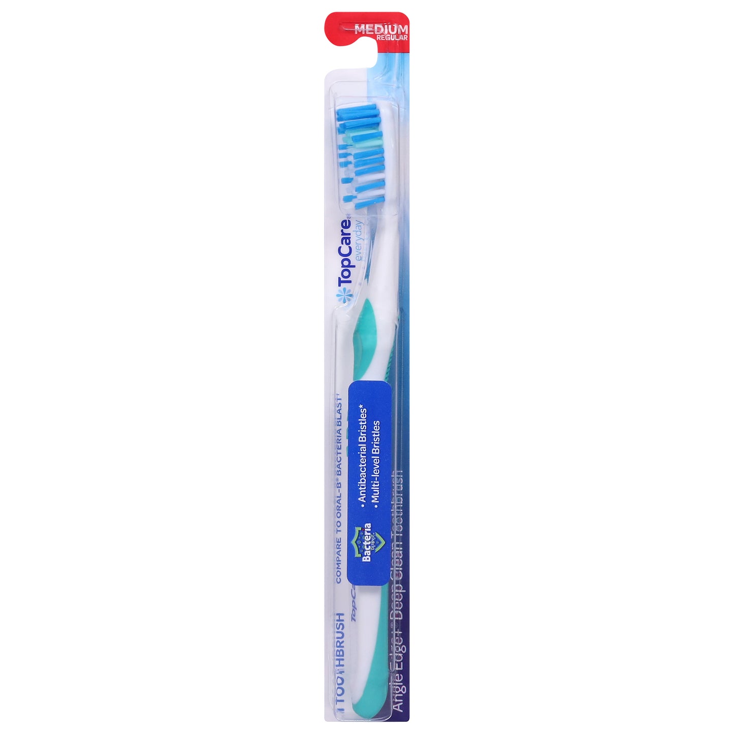 TopCare Everyday Regular Medium Angle Edge+ Deep Clean Toothbrush 1 ea