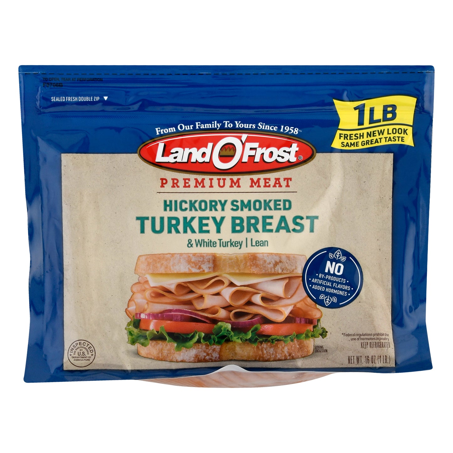 Land O Frost Hickory Smoked Turkey Breast 16 oz