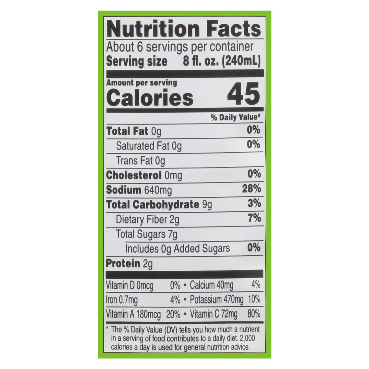 V8 Original 100% Vegetable Juice 46 fl oz - Bottle