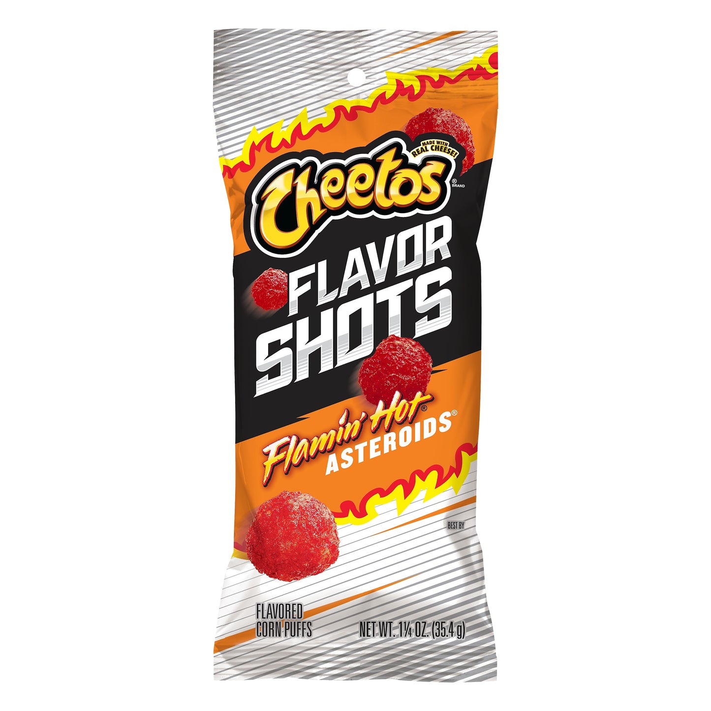 Cheetos Flamin Hot Asteroids Flavor Shots 1.25 oz