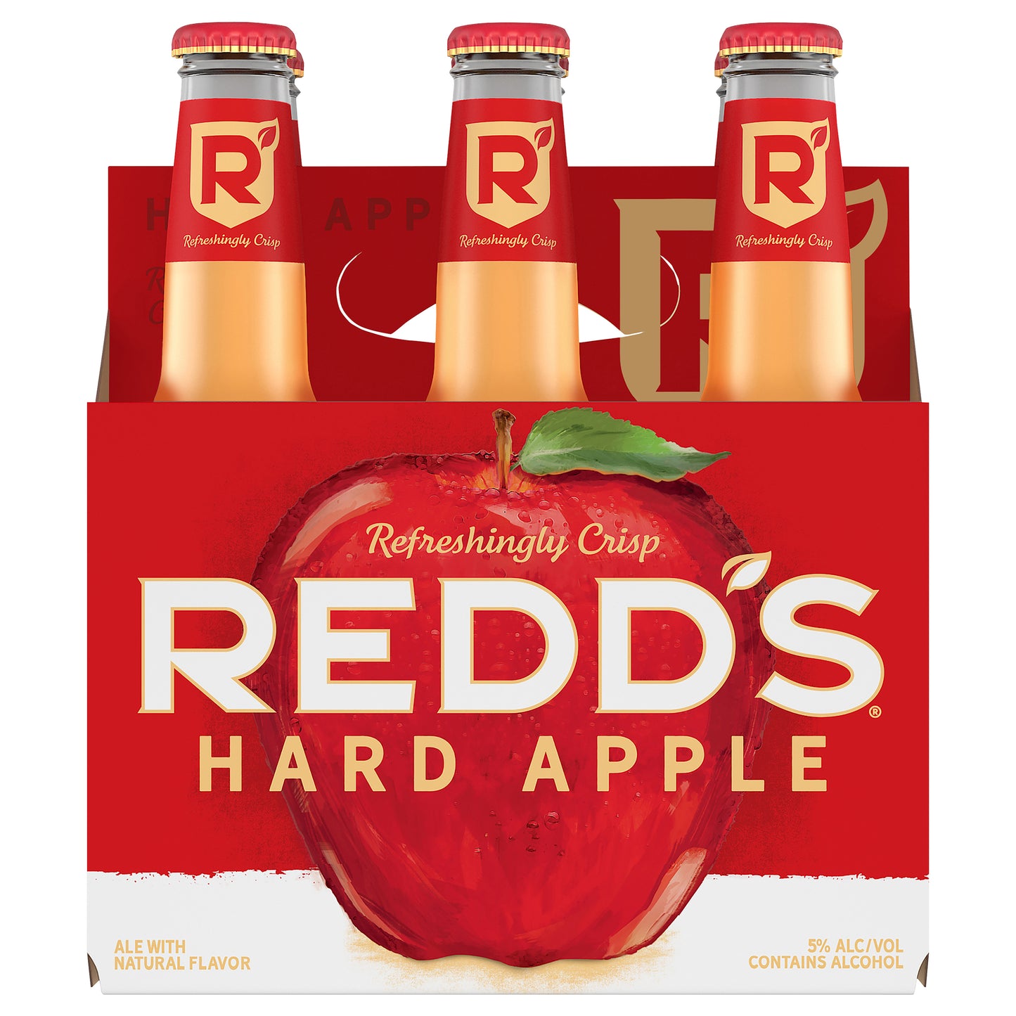 Redd's Hard Apple Ale Beer 6 Pack, 12 fl oz Bottles, 5% ABV