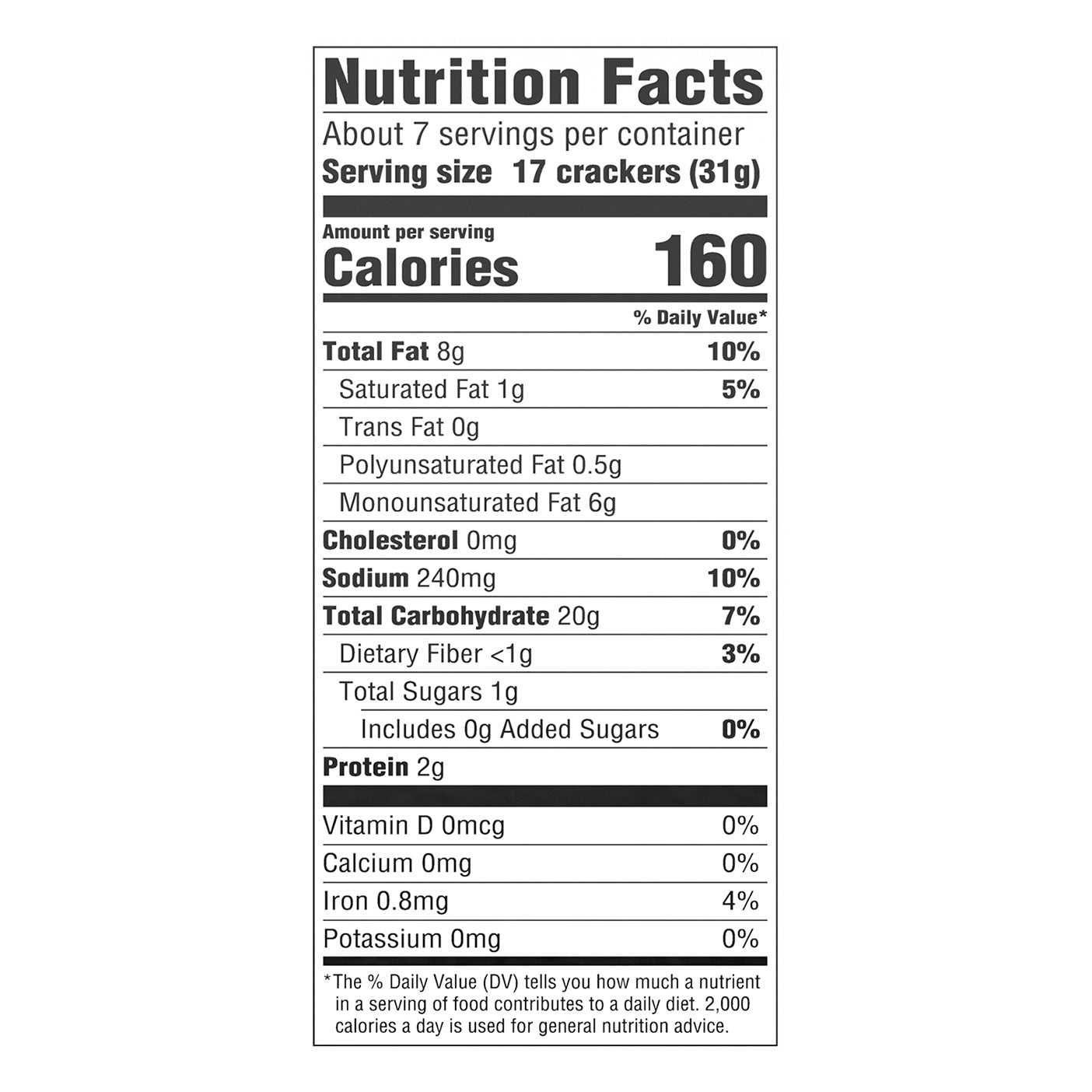 Crav'n Flavor Sour Cream & Onion Cracker Chips 7.5 oz