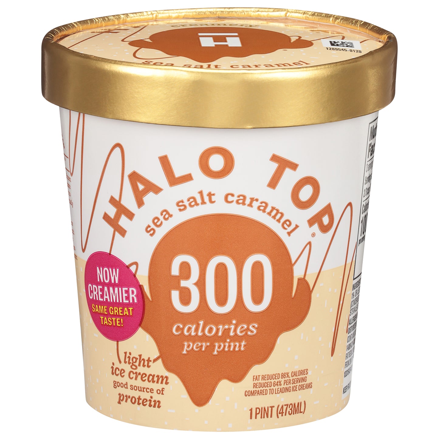 Halo Top Light Sea Salt Caramel Ice Cream 1 pt
