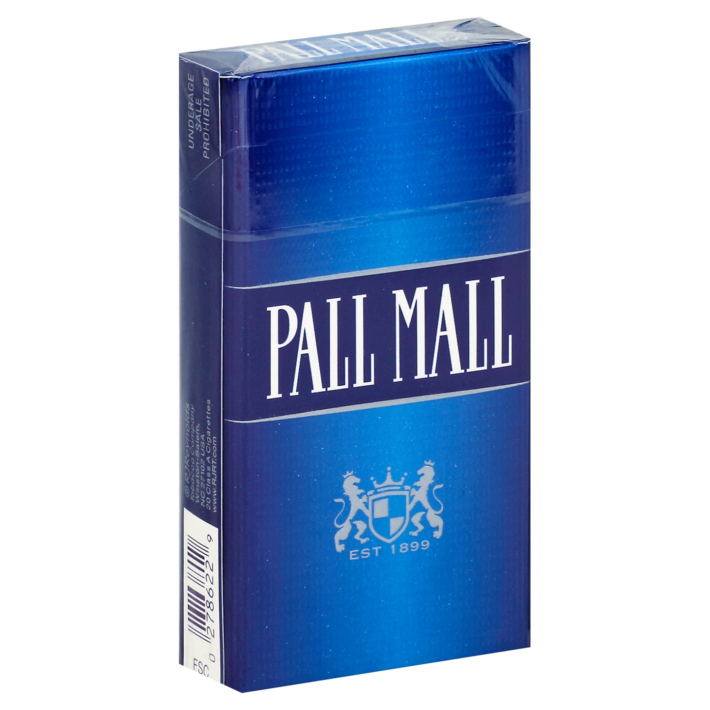 Pall Mall Cigarettes 20 ea - BLUE 100's