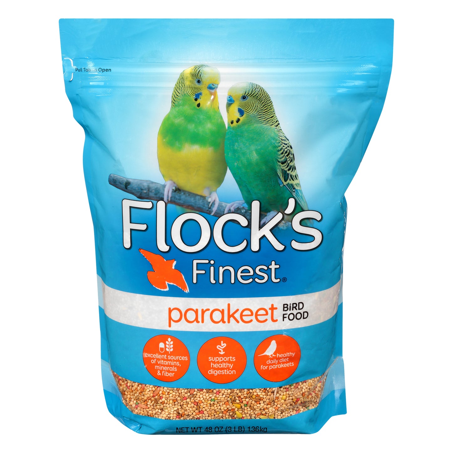 Flock's Finest Parakeet Bird Food 48 oz