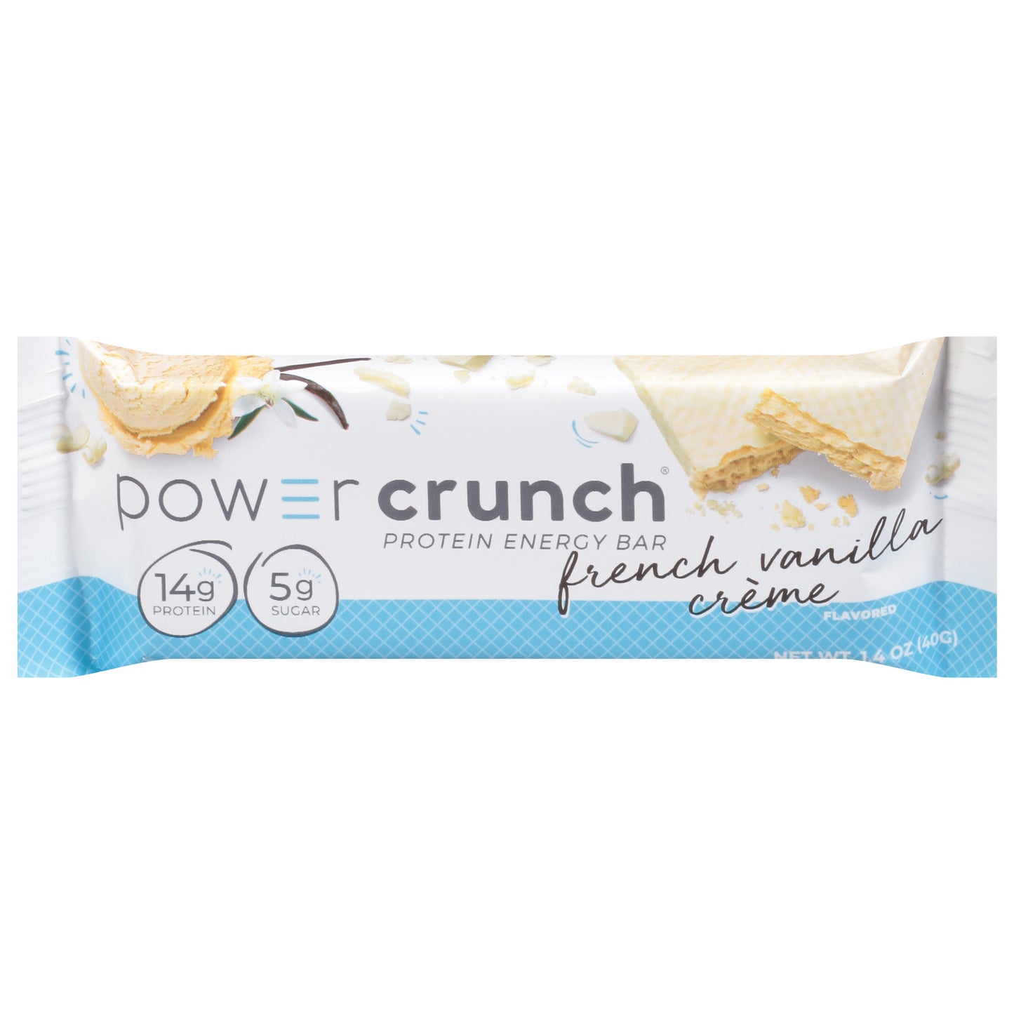 Power Crunch French Vanilla Creme Flavored Protein Energy Bar 1.4 oz