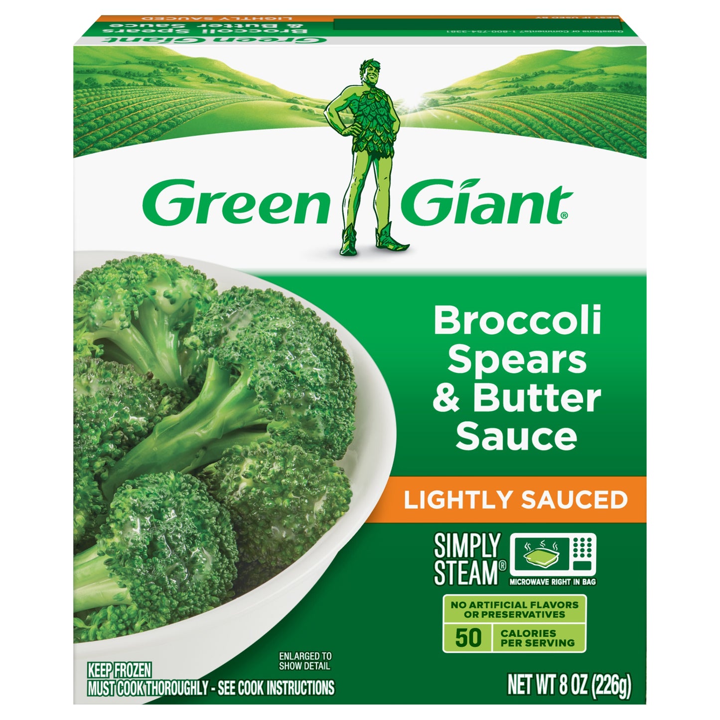 Green Giant Lightly Sauced Broccoli, Spears & Butter Sauce 8 oz