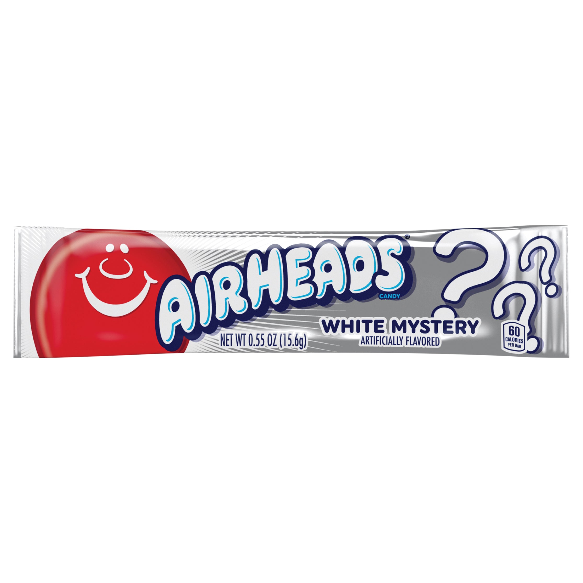 Airheads White Mystery Flavor Individually Wrapped Full Size Candy Bar
