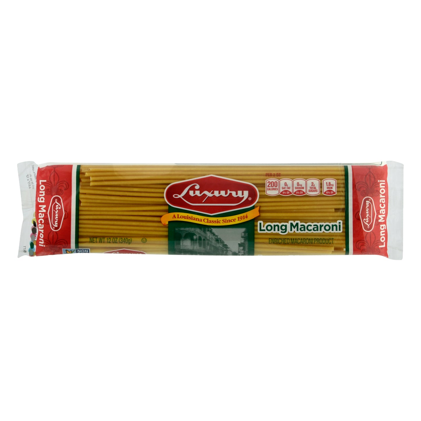 Luxury Long Macaroni Pasta 12 oz