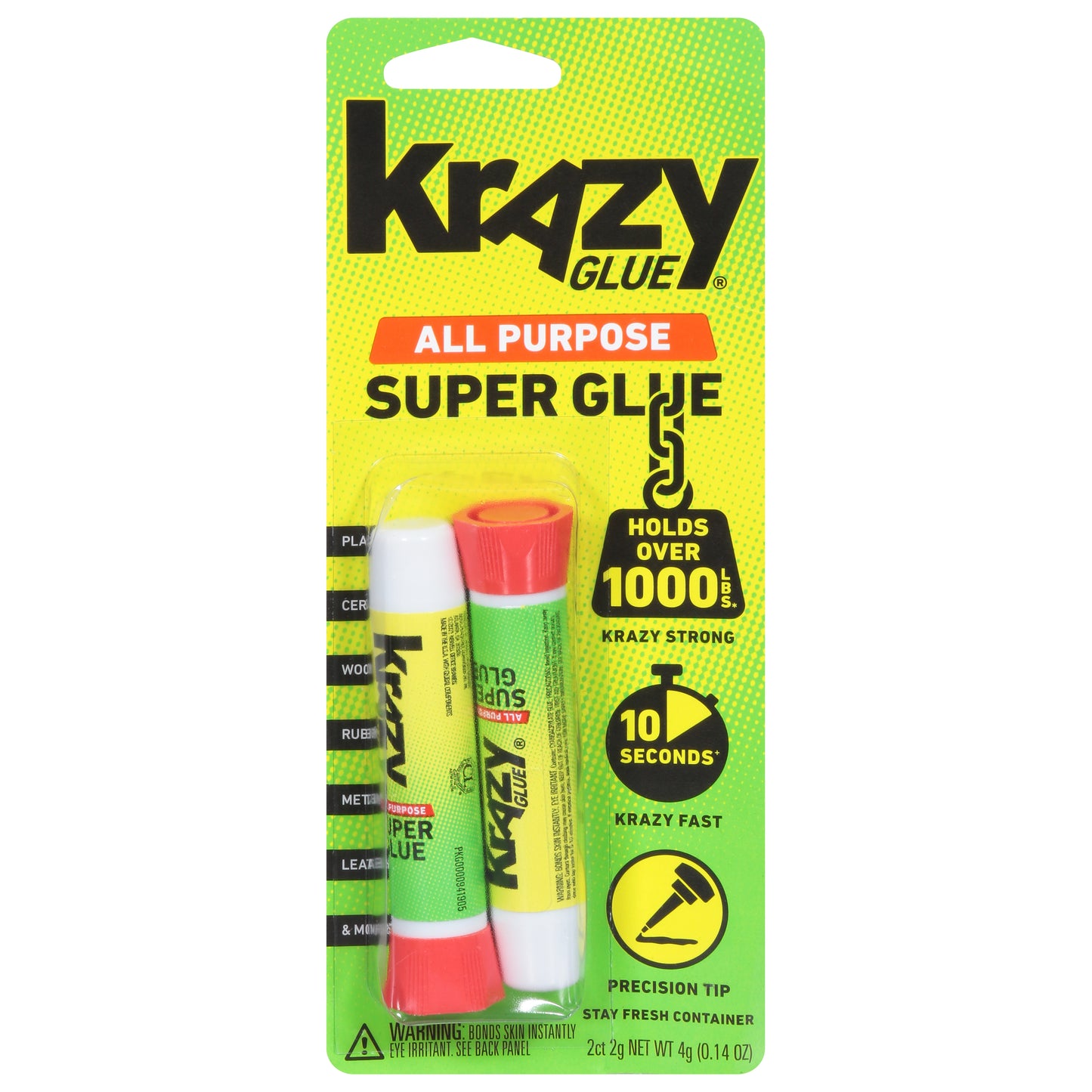 Krazy Glue All Purpose Super Glue 2 - 2 g Tubes