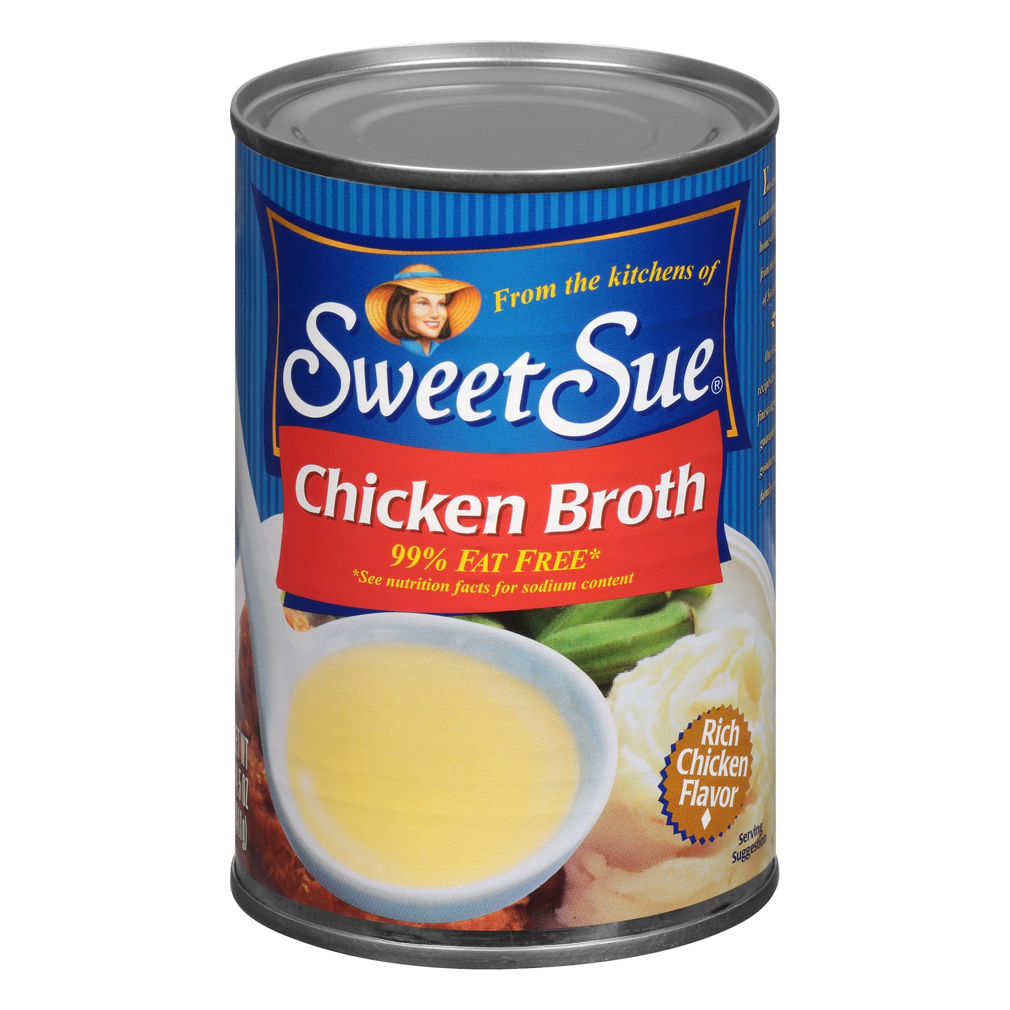 Sweet Sue® 99% Fat Free Chicken Broth 14.5 oz. Can