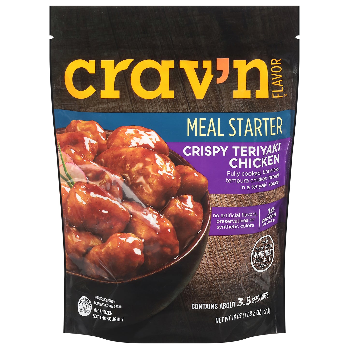 Crav'n Flavor Crispy Teriyaki Chicken Meal Starter 18 oz
