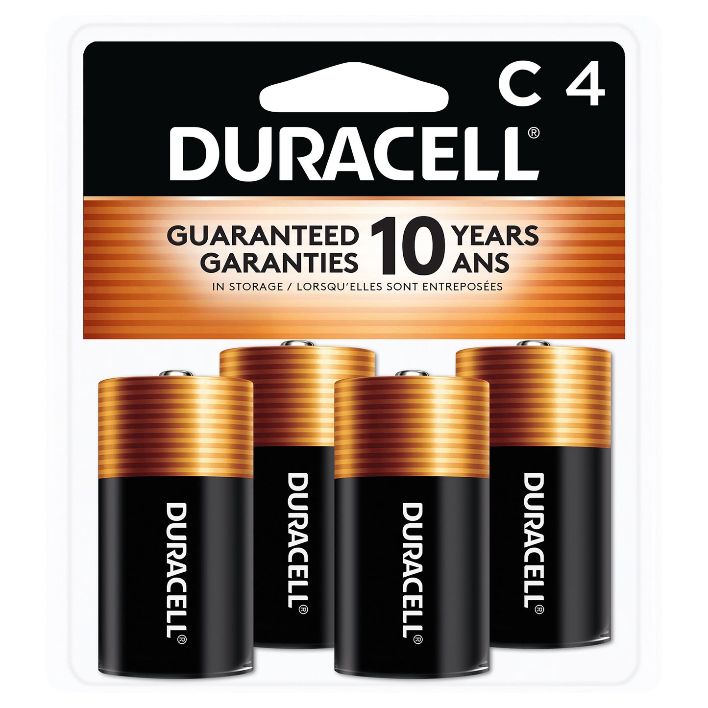Duracell Coppertop C Batteries, 4-Pack