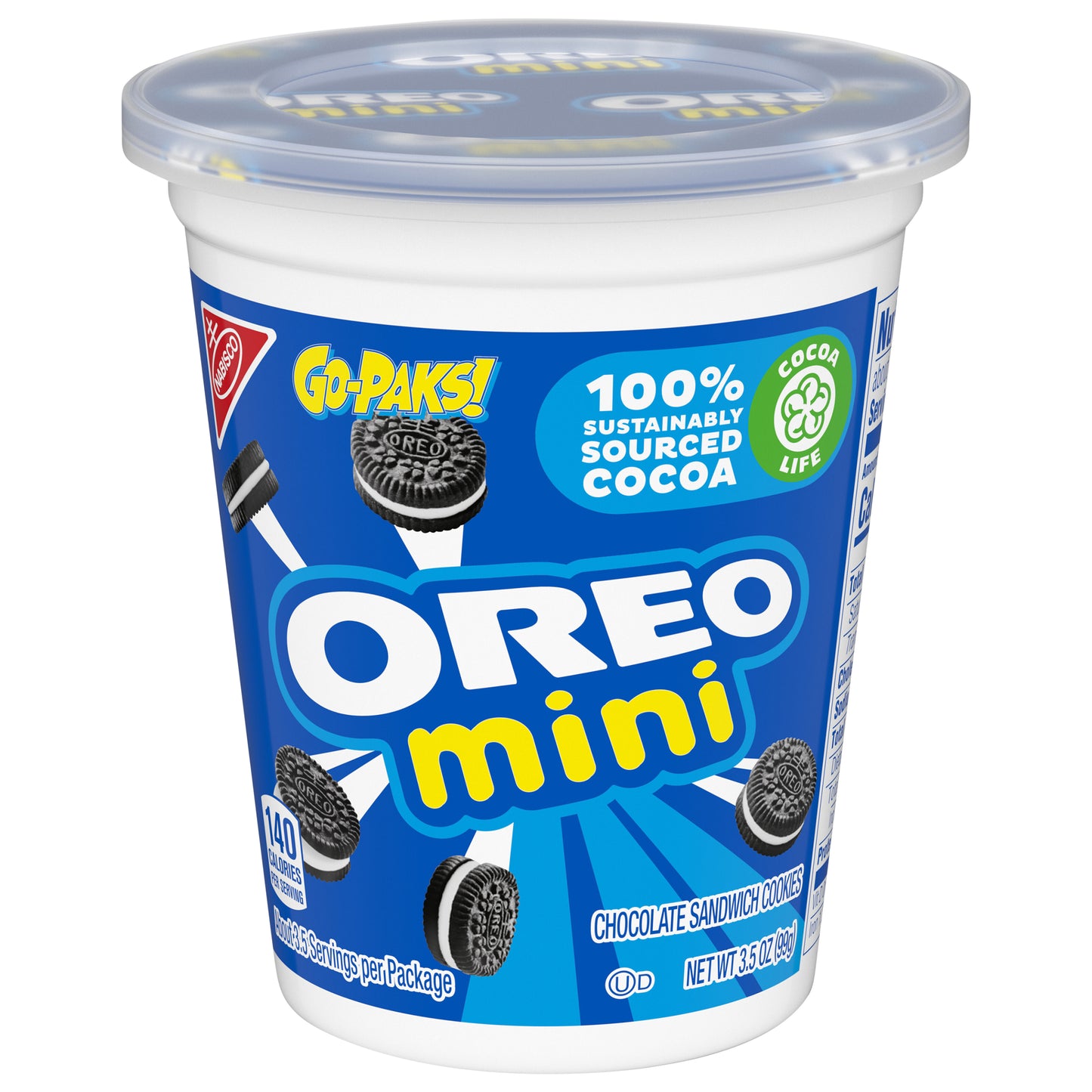 OREO Mini Chocolate Sandwich Cookies, 3.5 oz Go-Paks