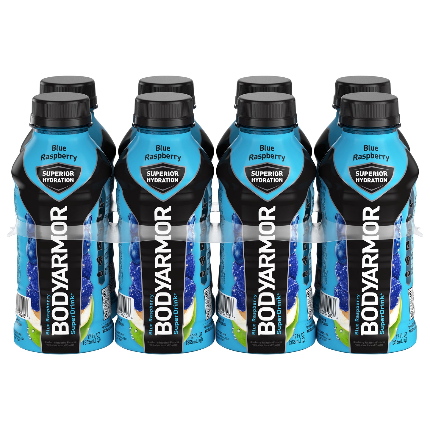 BODYARMOR Sports Drink Blue Raspberry, 12 fl oz, 8 Pack