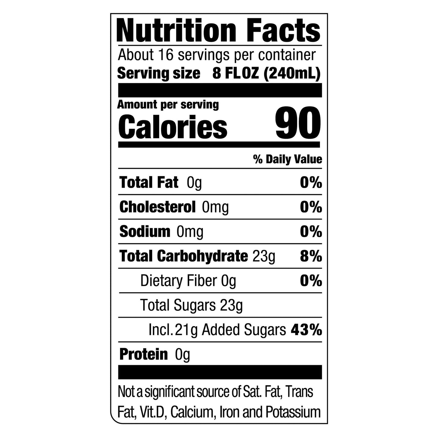 Milo's Fruit Punch - 128 fl oz