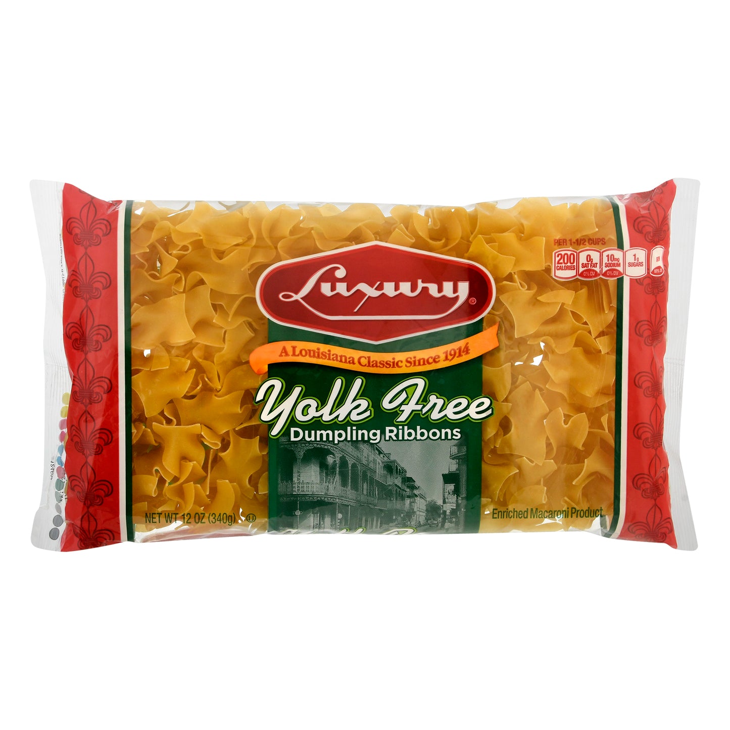Luxury Dumpling Ribbons Yolk Free Pasta 12 oz