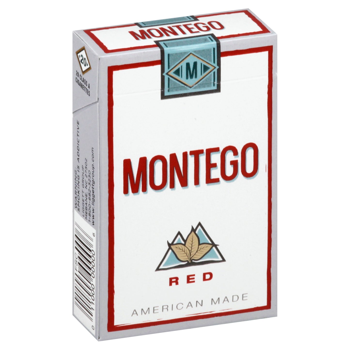 Montego Class A Red Kings Cigarettes 20 ea