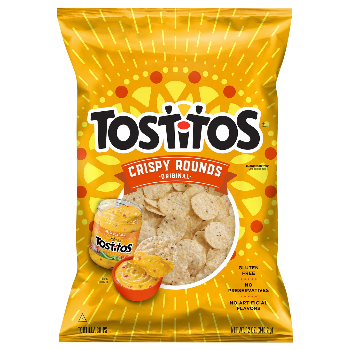 Tostitos Tortilla Chips Crispy Rounds Original 12 Oz