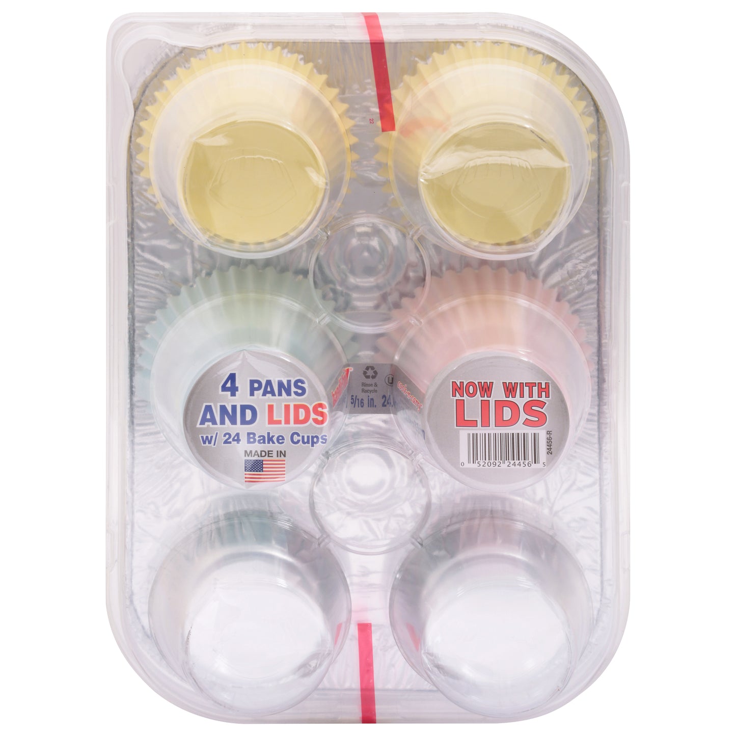 Handi-Foil Pans and Lids with Bake Cups 4 ea