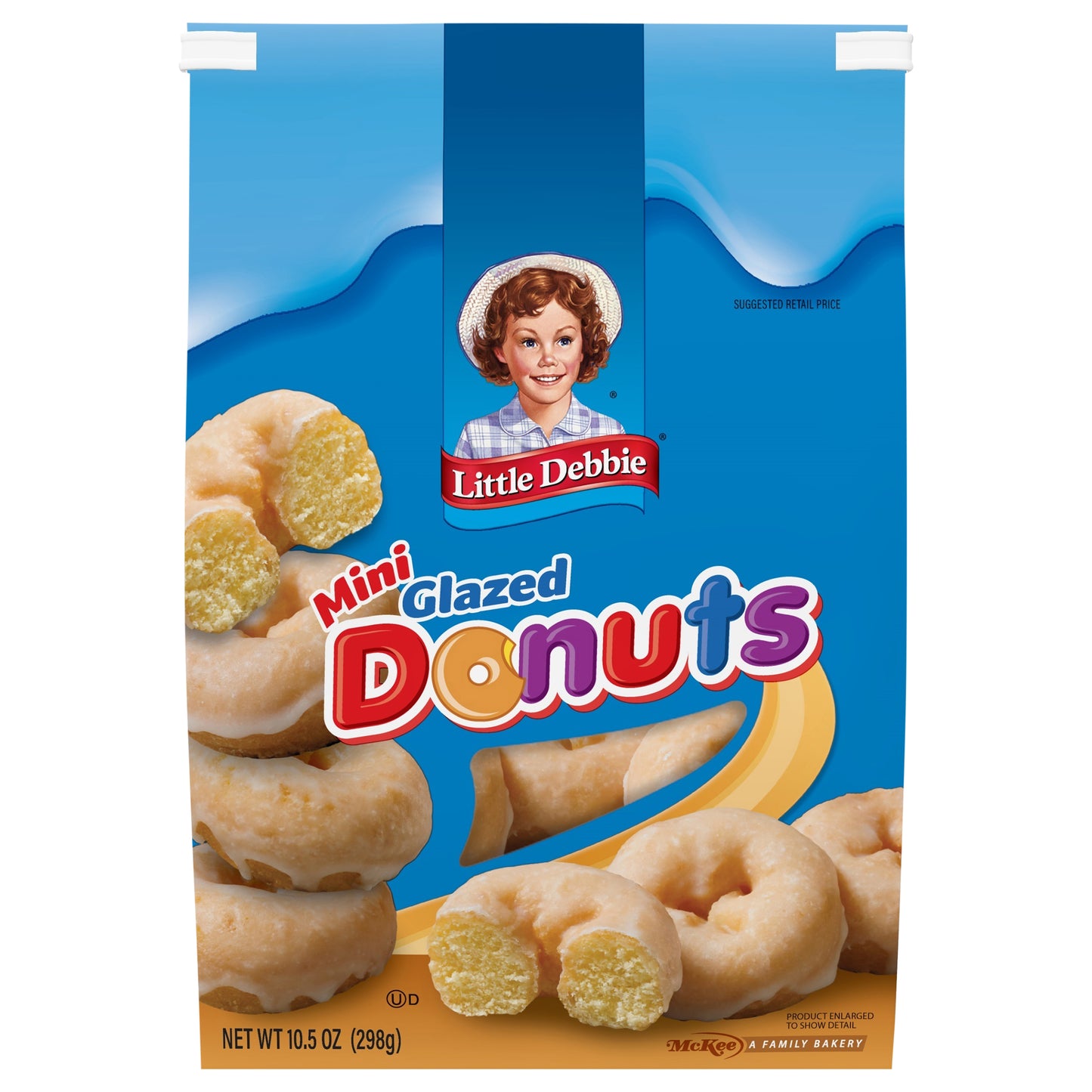 Snack Cakes, Little Debbie Family Pack Glazed Mini Donuts (bagged)